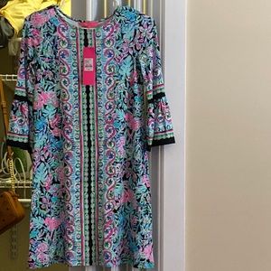 Ophelia Dress in beautiful leaf/floral print